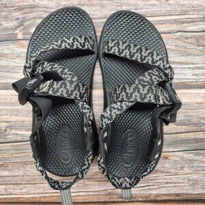 Kid's Black and White Chaco Sandals Size 1